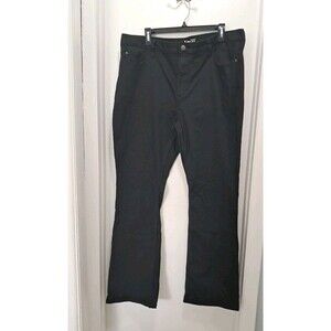 Lee Women’s Regular Fit Boot Cut Mid Rise Black Denim Jeans in Size 22 M